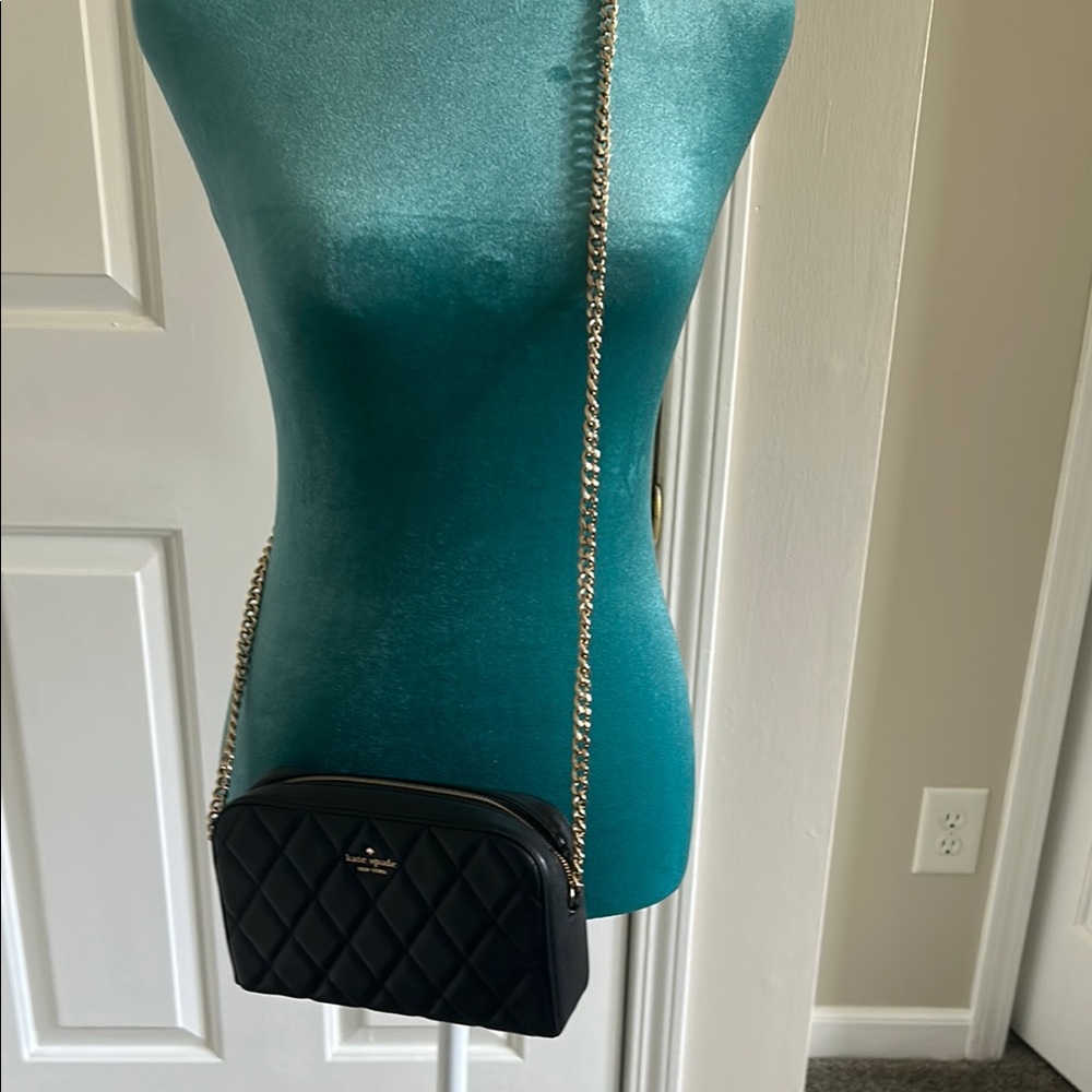 Kate Spade Black Quilted Crossbody Bag